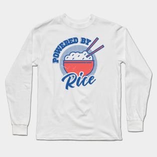 Powered By Rice Asian Food Lover, Japanese Cuisine Long Sleeve T-Shirt